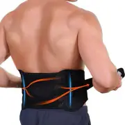 Lower Back Brace with Pulley System, Breathable Back Support Belt UNISEX Size L