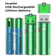 High Quality USB Rechargeable Lithium Battery AA & AAA 2 & 4 Pack