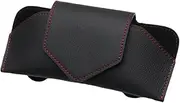 Cabilock Car Sunglasses Clip Organizer PU Leather Holder for Sun Visor Durable Eyeglasses Clamp for Safe Driving Convenient Magnetic Closure for Easy Access