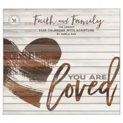 Legacy 2025 Calendar Faith and Family Calender Fits Wall Frame Scripture