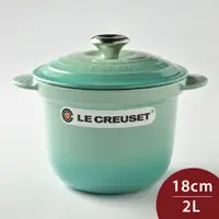 在飛比找PChome24h購物優惠-Le Creuset 萬用窈窕鑄鐵鍋 薄荷綠 18cm