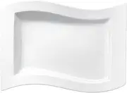 VILLEROY&BOCH 10-2525-2699 VILLEROY & BOCH "New Wave" Flat Plate, Rectangular, Length: 330 mm, Porcelain