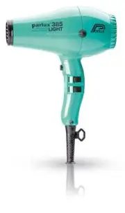 Parlux 385 LIGHT Hair Dryer Ceramic & Ionic Super Compact Aqua Blue