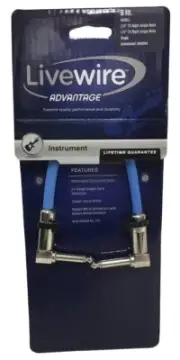 LIVEWIRE ADVANTAGE INSTRUMENT 6" CABLE 1/4" TS MALE A106LL (EPJ026788)