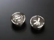 YOSHIMURA JAPAN FRAME PLUG CAP SET GREY HONDA MONKEY 125 2021