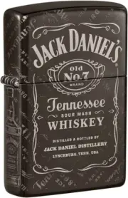 Zippo Jack Daniel's Photo Image 360 Black Ice 49320