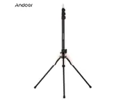 Andoer 190cm/74.8 Inch Portable Aluminum Alloy Photography Light Stand Reverse Folding Leg Stand 3-Section Flip Locks Design with 1/4 Inch Screw Thread for