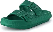 [CUSHIONAIRE] Women's Fame recovery cloud slide with +Comfort