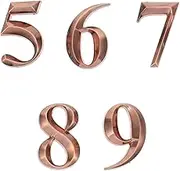 HOUDERCO Easy Install Room Door Numbers 5cm Self-adhesive Address Plaques Mailbox and Office Number Stickers