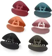 6 Pack Hair Claw Clips Non slip, Large Claw Clips, Plastic Hair Claw Clip for Women and Girls, Strong Hold Hair Clips for Thin Curly Straight Long Hair