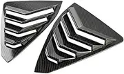 1 Pair Rear Window Louver Trim Cover Carbon Fiber Grain ABS Compatible For Lexus IS300 200T 250 2013 2014 2015 2016 2017 2018 2019