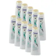 10PK Dove 320ml Shampoo Hydrating Daily Care For Normal/Fine Hair Lightweight
