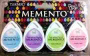 TSUKINEKO DEW DROPS 4PK INKPADS ~MEMENTO OH BABY.CODE MD100014-B23