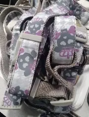 TOP PAW Adjustable Dog Collar, Harness, and/or Leash - Gray/Purple