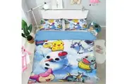 3D Bedding Sheet Pokemon 949 Anime Quilt Cover Set Bedding Set Pillowcases 3D Duvet cover