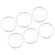 Metal Craft Hoop (70mm OD 2.8mm Thick) 10pcs, Floral Hoop Wreath Rings Silver