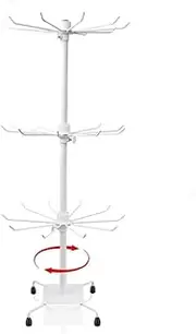 Armastuse Jewelry Rack, 3 Tier Rotating Jewelry Display Holder, Necklace Holder Rack Fashion Counter Jewelry Tree Stand For Necklaces, Bracelets, Earrings, Ring