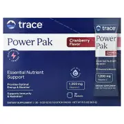 Trace, Electrolyte Stamina PowerPak, Cranberry, 30 Packets, 0.19 oz (5.3 g) Each