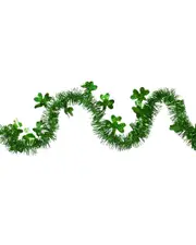 Northlight 25ft Tinsel & Shamrock Artificial St. Patrick's Day Garland
