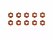 Tamiya 50597 Damper O-Ring (Red, 10 Pcs.), (CVA Dampers/TT01D/XV-01/CC01), NIP