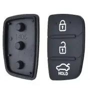 Replacement Rubber 3 Button Pad For Hyundai Creta I20 I40 Tucson Elantra Santa Fe Solaris Ix35 Ix45 Remote Car Repair Key Fob-In stock