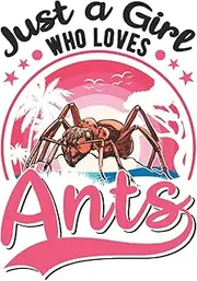 Notebook With Ants: Ants Girl Ant Farm Fire / 6x9 Inches / 120 graph Sites