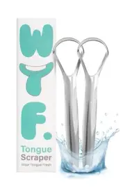 Wipe Tongue Fresh Tongue Scraper for Adults | 100% Stainless Steel Tongue Scr...
