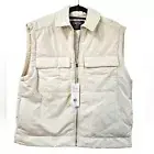 NWT Calia Fashion Zip Vest in Light Sand Size M