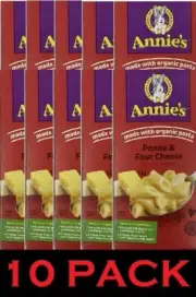 Annie's Macaroni & Cheese PENNE FOUR CHEESE Made With Organic Pasta 5.5 oz 10 PK