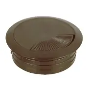 (60MM) 2-3/8" Round Brown Computer Desk Table Wire Cable Hole Cover Grommet