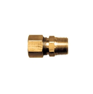 Air Compressor 3/8" Tube Compression X 1/2" NPT Male Fitting Adapter Connector