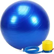 55cm/65cm/75cm Exercise Ball Extra Thick Yoga Ball for Fitness,Stability, Balance,Desk Chairs - Professional Anti Burst Workout Ball for Office & Home & Gym(Pump Included)