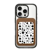 Snappy MagSafe Wallet Snappy™ BioVeg Wallet MagSafe Compatible Abstract minimalist black white floral illustration