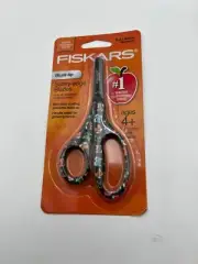 Fiskars Kids Age 4+ Scissors Blunt Tip Safety Edge Blade - NEW