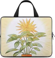 Laptop Case Sleeve Shockproof Computer Carrying Bag Light Plants Laptop Bag Tote Lightweight Notebook Case Cover Traveling Briefcase Handle Bags for Travel Business 17inch