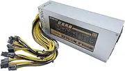 KAVJU 1800/2000W PC Power Supply for Bitcoin Miner ATX 2000W PICO PSU Ethereum2000W ATX Power Supply Bitcoin 12V V2.31 ETH Coin Mining(2000W)