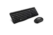 [X1800S Black] X1800S 2.4GHz Wireless Optical Keyboard Mouse Combo Black Nano Receiver