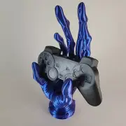 6-Finger Blue & Purple Alien Hand Controller Holder, Ultimate Gaming Home Décor