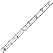 SCPCKZETZN 3pcs LED Backlight Strip Fit for Samsung UE40J5200AW UE40J5200 V5DN-395SM0-R2 R3 BN96-37622A LM41-00355A 00121X 2015 SVS39.5 Fit for FCOM