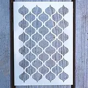 DIY Decorative Moroccan Stencil Template for Painting on Walls Furniture Crafts (A4 Size)