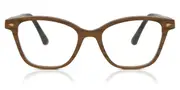 Square Full Rim Wood Men's Glasses Online Brown Size 49 - Lenses Included - Private Health Rebate - Blue Light Block - Oh My Woodness!