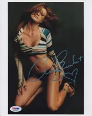 ANGIE EVERHART ICONIC AMERICAN SUPERMODEL SIGNED SEXY PHOTO PSA