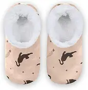 [Caihoyu] Kids Girls Boys Closed Back House Slippers Coral Fleece Non-Slip Spa Hotel Guest Slippers Home Indoor