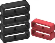 Fastener Rings intended for Garmin Instinct 2/Instinct/Forerunner 35/Forerunner 30 Bands(Pack of 6) Security Loop Rubber Buckle Holder Band Keeper intended for Instinct 2 Smartwatch