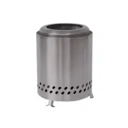 Stainless Steel Tabletop Smokeless Fire Pit Portable Camping Wood Pellet Burning