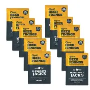 10xMangrove Jack's Liquid Vegan Friendly Beer Finings Sachet 20ml Home Brew