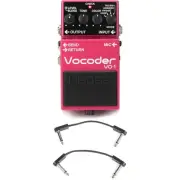 Boss VO-1 Vocoder Pedal with EBS Patch Cables