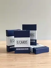 Q Cards: Questions for Great Coaching, Relationship Cards, Conversation Starters, Goal Setting, Ice Breakers by Little Leaps Press (50 Cards)