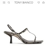 Toni Bianco Snake Heel Size 6.5