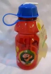 Super Mario Brothers Mario 13 oz Mario/Luigi Coins Water Tritan Bottle-New!
